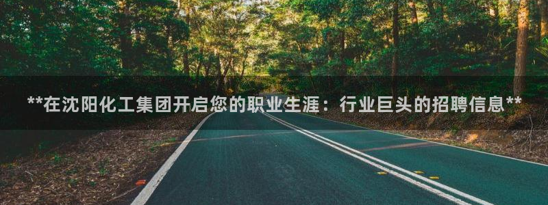 球盟会qmh网址：**在沈阳化工集团开启您的职业生涯：行业巨
