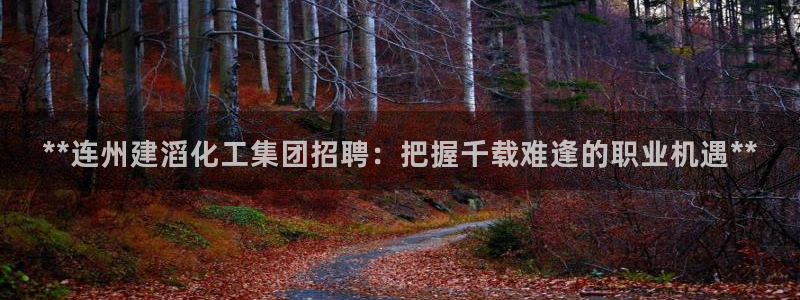 千亿球盟会：**连州建滔化工集团招聘：把握千载难逢的职业机遇