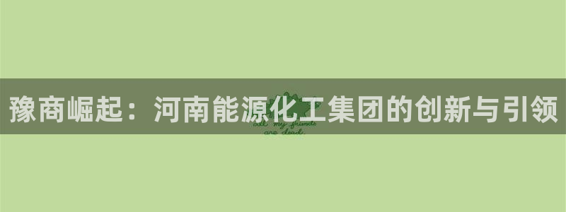 球盟会封禁：豫商崛起：河南能源化工集团的创新与引领
