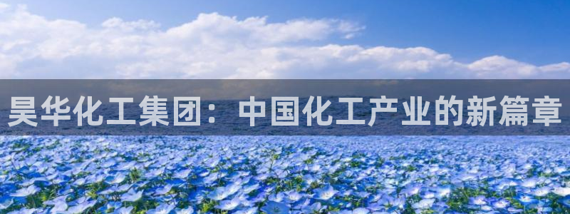 球盟会官方最新入口：昊华化工集团：中国化工产业的新篇章