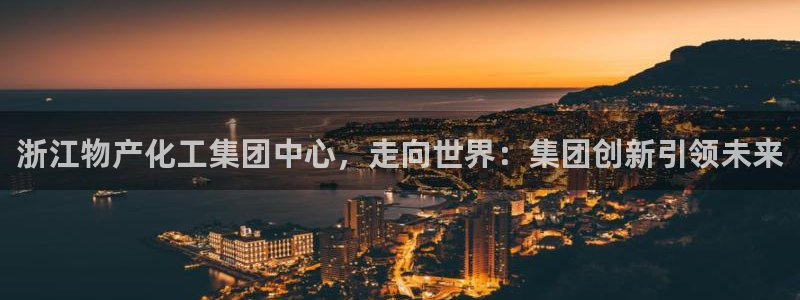 球盟会和中欧：浙江物产化工集团中心，走向世界：集团创新引领未