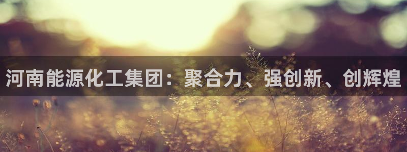 球盟会有限公司怎么样：河南能源化工集团：聚合力、强创新、创辉