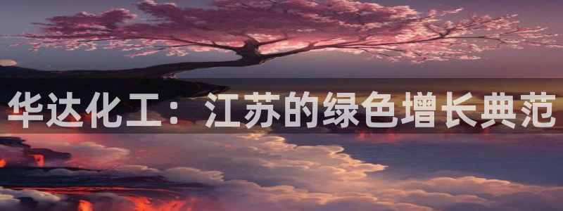 球盟会最新活动：华达化工：江苏的绿色增长典范