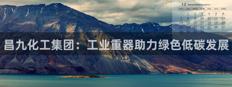 球盟会app最新地址下载：昌九化工集团：工业重器助力绿色低碳